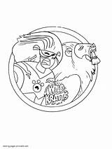 Kratts Wild Pages Coloring Colouring Printable Cartoons Print sketch template