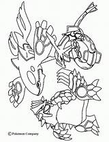 Coloring Pages Pokemon Groudon Popular sketch template