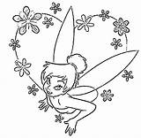 Tinkerbell Pages Disney Coloring Printable Princess Bell Tinker Color Christmas Print Valentine Kids Colouring Emo Printables Halloween Clipart Book Getcolorings sketch template
