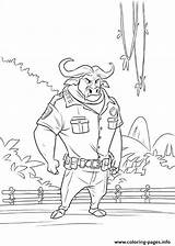 Zootopia Coloring Pages Printable Coloriage Colouring Color Hopps Bogo Chief Getcoloringpages Info sketch template