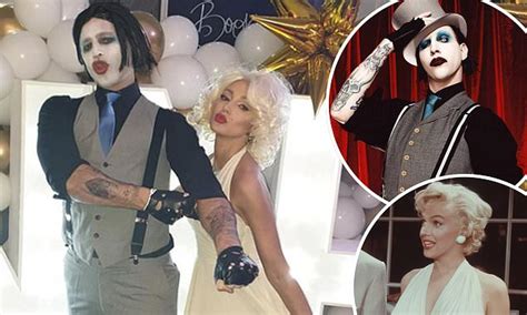 Mark Wright And Michelle Keegan As Marilyn Manson And Monroe On Nye