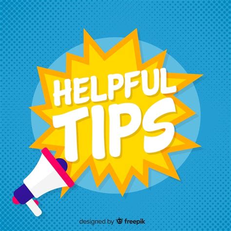 vector helpful tips concept  flat style