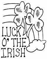 Patricks Crayola Luck Imprimer sketch template