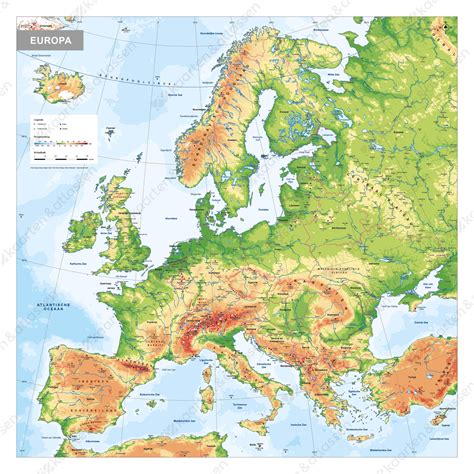digitale schoolkaart europa natuurkundig  kaarten en atlassennl