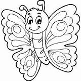 Butterfly Cute Coloring Pages Drawing Para Printable Eyespots Surfnetkids Colorir Desenhos Color Print Spring Colouring Kids Sheets Adult Flor Getdrawings sketch template