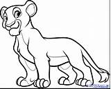 Lion King Nala Coloring Draw Pages Scar Drawing Drawings Step Cub Clipart Disney Color Printable Roi Characters Kids Cartoon Lions sketch template