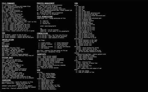 command line cheat sheet wallpaper learn commands with a background pic