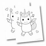 Unicorn Dabbing Dancing Threekidsthreecatsandahusband sketch template