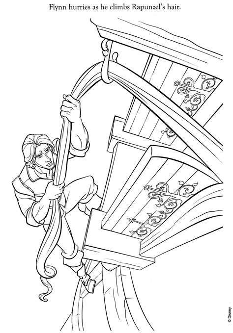 art  tangled  tower scene  coloring pages links  larger