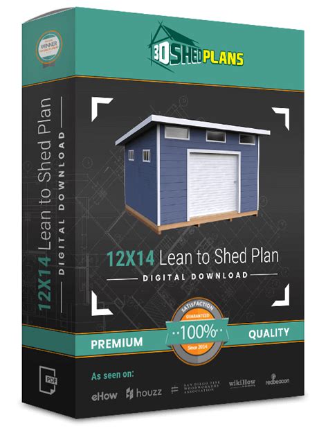 diy  lean  storage shed plan dshedplans