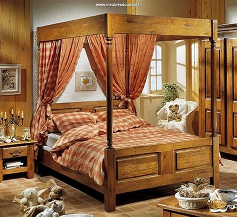 elegant chambre  coucher en bois massif moderne