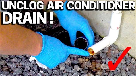 clean ac drain   bleach avoid clogged air conditioning