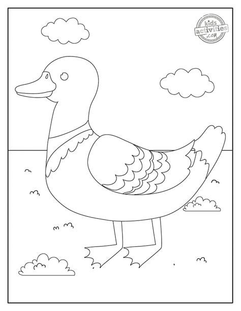 printable duckling duck coloring pages kids activities blog