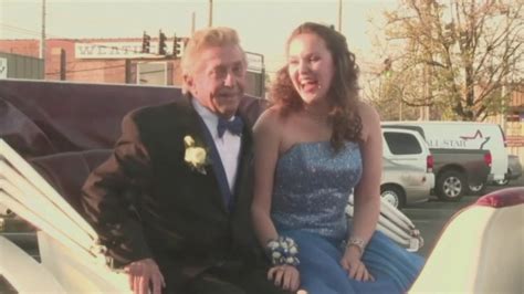 teen invites her 80 year old grandfather to prom abc7