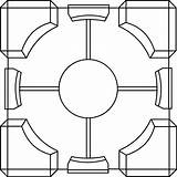 Cube Portal Lineart Drawing Deviantart Getdrawings sketch template