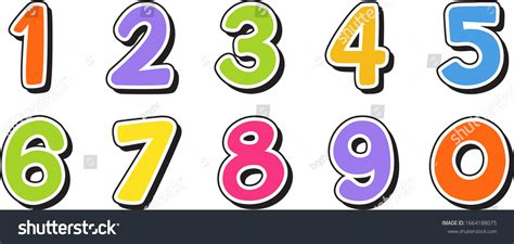 numbers clipart images stock   objects vectors
