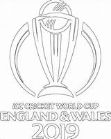 Cup England Cricket Colouring Pages Coloring Icc Printable sketch template