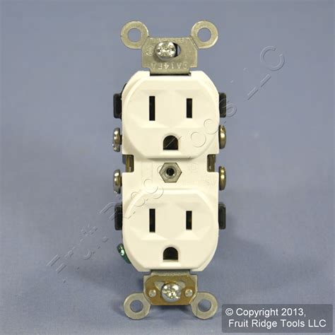 leviton white commercial grade outlet duplex receptacle