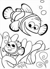 Nemo Finding Coloring Pages Print Color sketch template