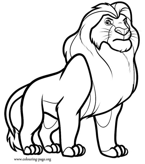 lion king mufasa coloring page