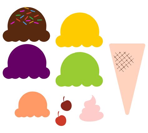 images  ice cream cone pattern printable ice cream cone