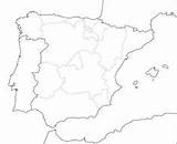 España Fisico Iberian Peninsula Espana Mudo Comunidades Continents sketch template
