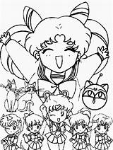 Coloring Sailor Saturn Moon Pages Library Clipart sketch template