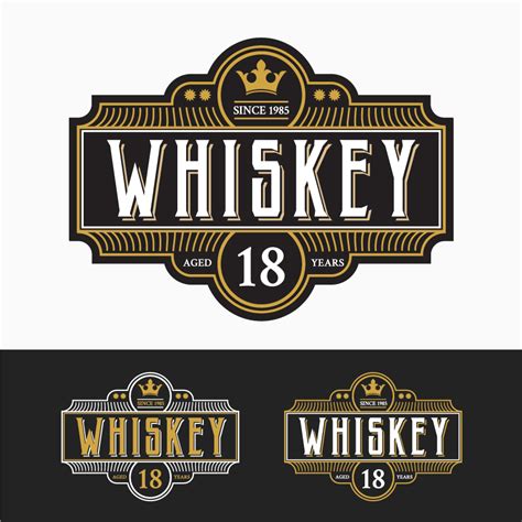 whiskey logo vector  vectorified  collection  whiskey logo