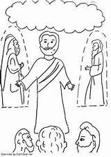Luke Transfiguration Church Crafts Coloring Jesus Kids Sunday Pages Children Bible Teachers sketch template