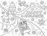 Pages Coloring Print Holiday Getcolorings sketch template