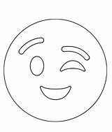 Winking Emojis Coloringpagesonly Wink Scribblefun Single Unicorn sketch template