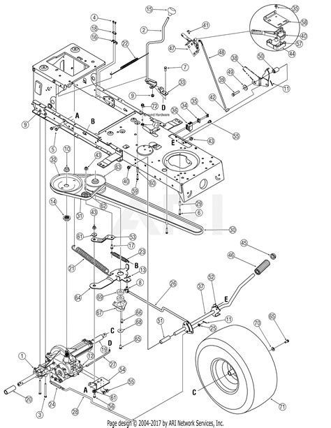 mtd acf  parts diagram  drive