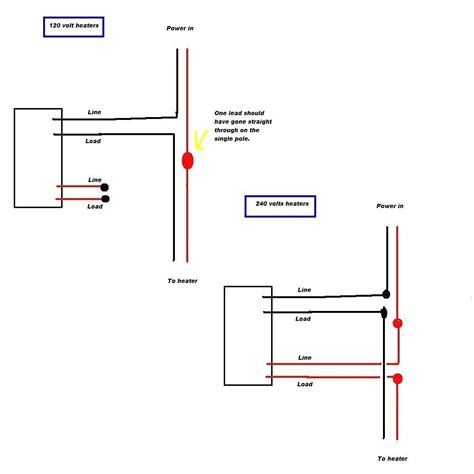 baseboard heater thermostat wiring diagram  wiring diagram