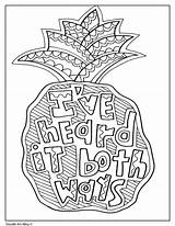 Psych Coloring Pages Quotes Doodle Alley Quote Tv Easy Choose Board sketch template