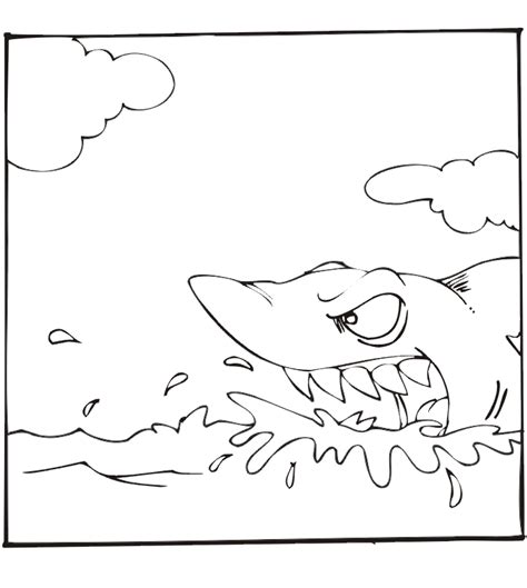 tiger shark coloring page coloring home