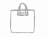 Colorir Saco Borsa Handbag Bolso Acolore Coloritou Desenhos sketch template