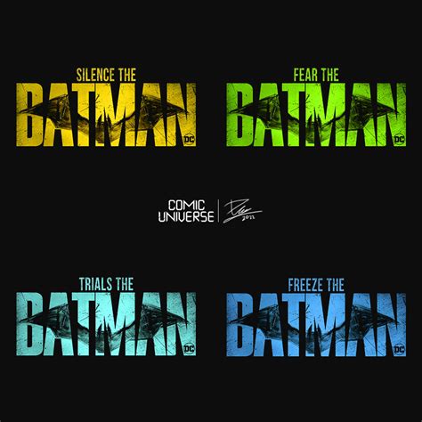 artstation  batman sequel title logo idea