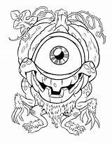 Eyeball sketch template