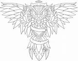 Owl Outline Tattoo Drawing Designs Drawings Coloring Clipart Tattoos Chest Library Sleeve Clip Eyecatchingtattoos Cool Pages Piece Choose Board Tribal sketch template