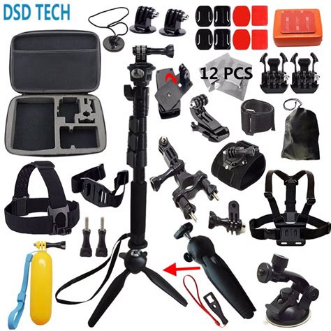 dsd tech  gopro hero  session accessories black extendable handheld monopod mini tripod