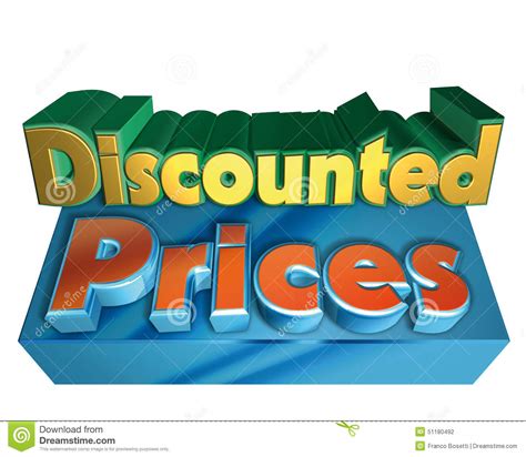 discounted prices stock illustration image