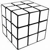 Cube Rubiks Rubik sketch template