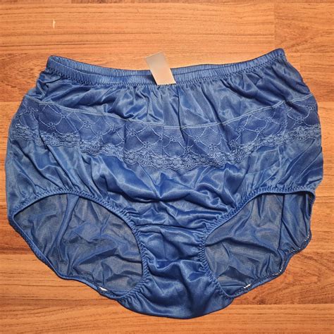 Nwt Lot Of 4 Colors Womens Nylon Brief Panties Vintage Panty Hip 38