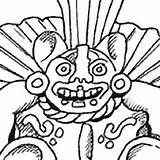 Zapotec Mythology Piquete God Batman Bat sketch template