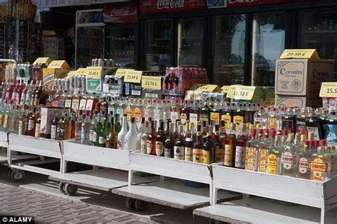 magaluf supermarkets to be banned from displaying alcohol in shop fronts daily mail online