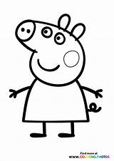 Pig Peppa sketch template