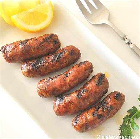 sausage links grilled perfectly  sisters recipes  anna  liz