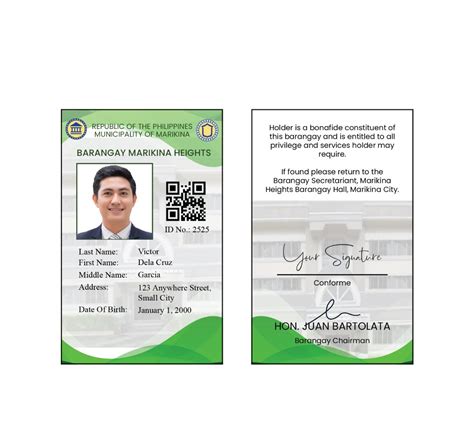 standard pvc lamination id card government id