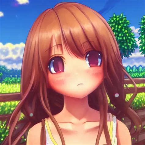 Render Of A Cute 3d Anime Girl Stardew Valley Farm Openart