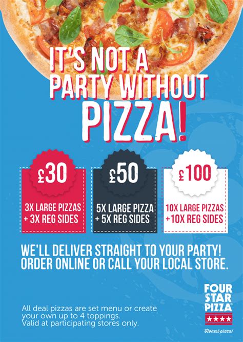 party deals four star pizza